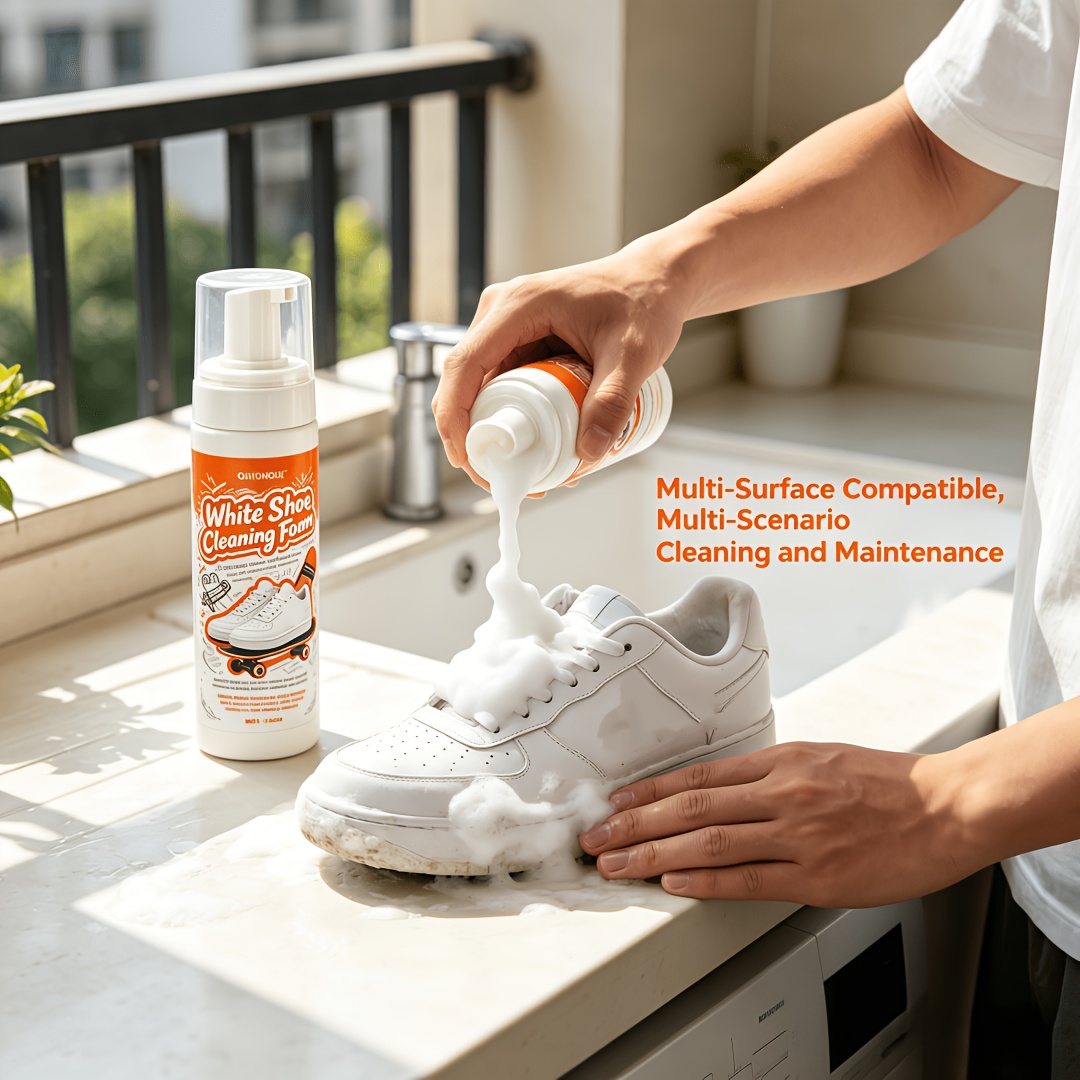 Sneaker Care Foam - Портативный пенящийся очиститель для белой обуви