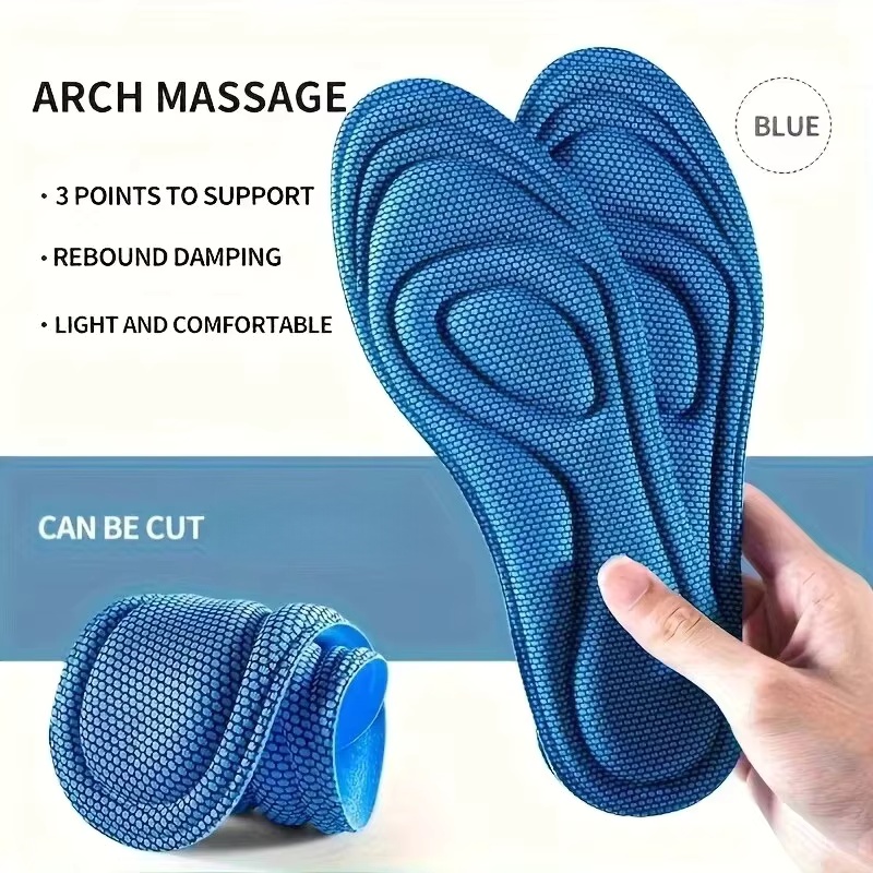 Insole Memory Foam - 4 пары спортивных массажных стельок из