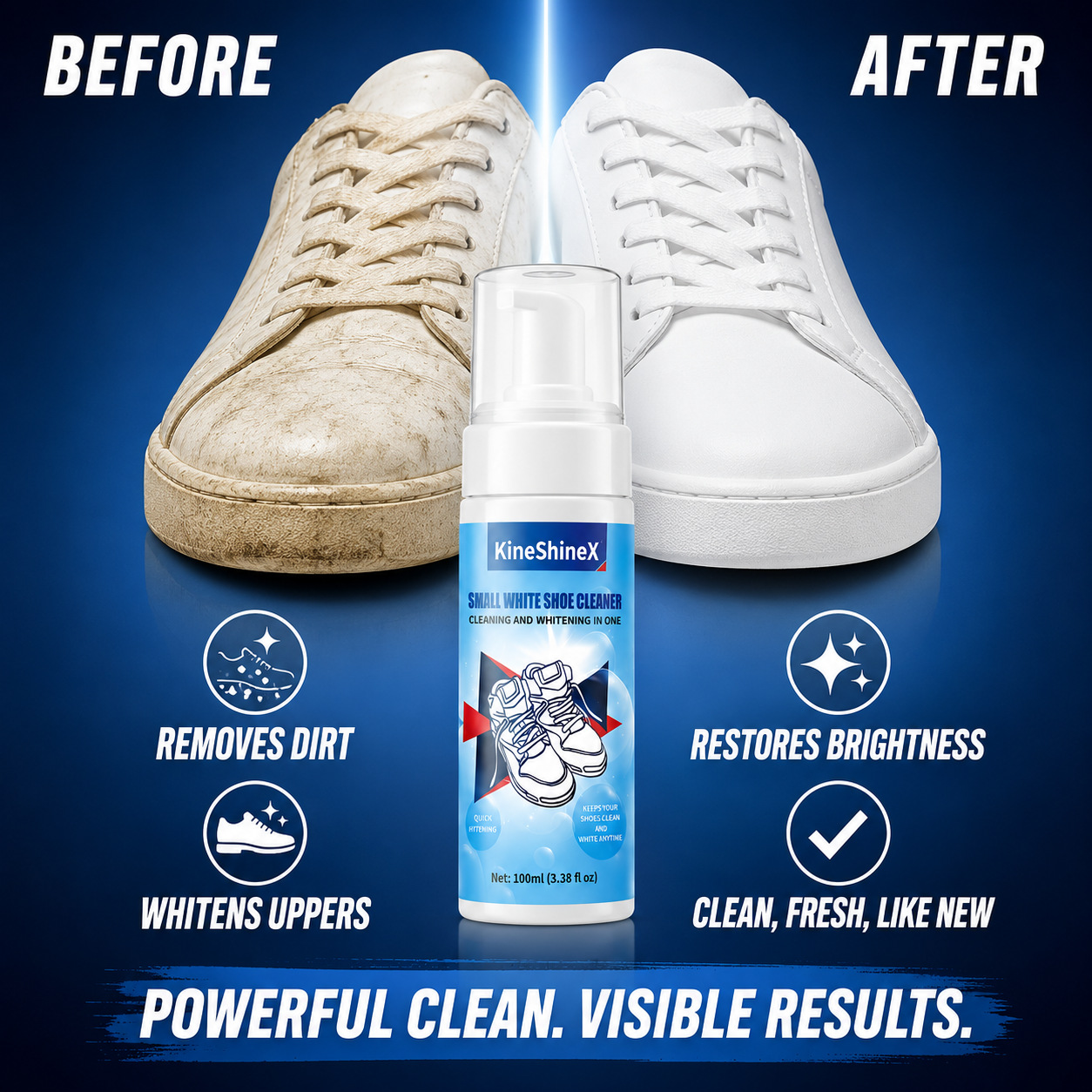 Sneaker Care Foam - Набор для чистки обуви Gihen: безводное