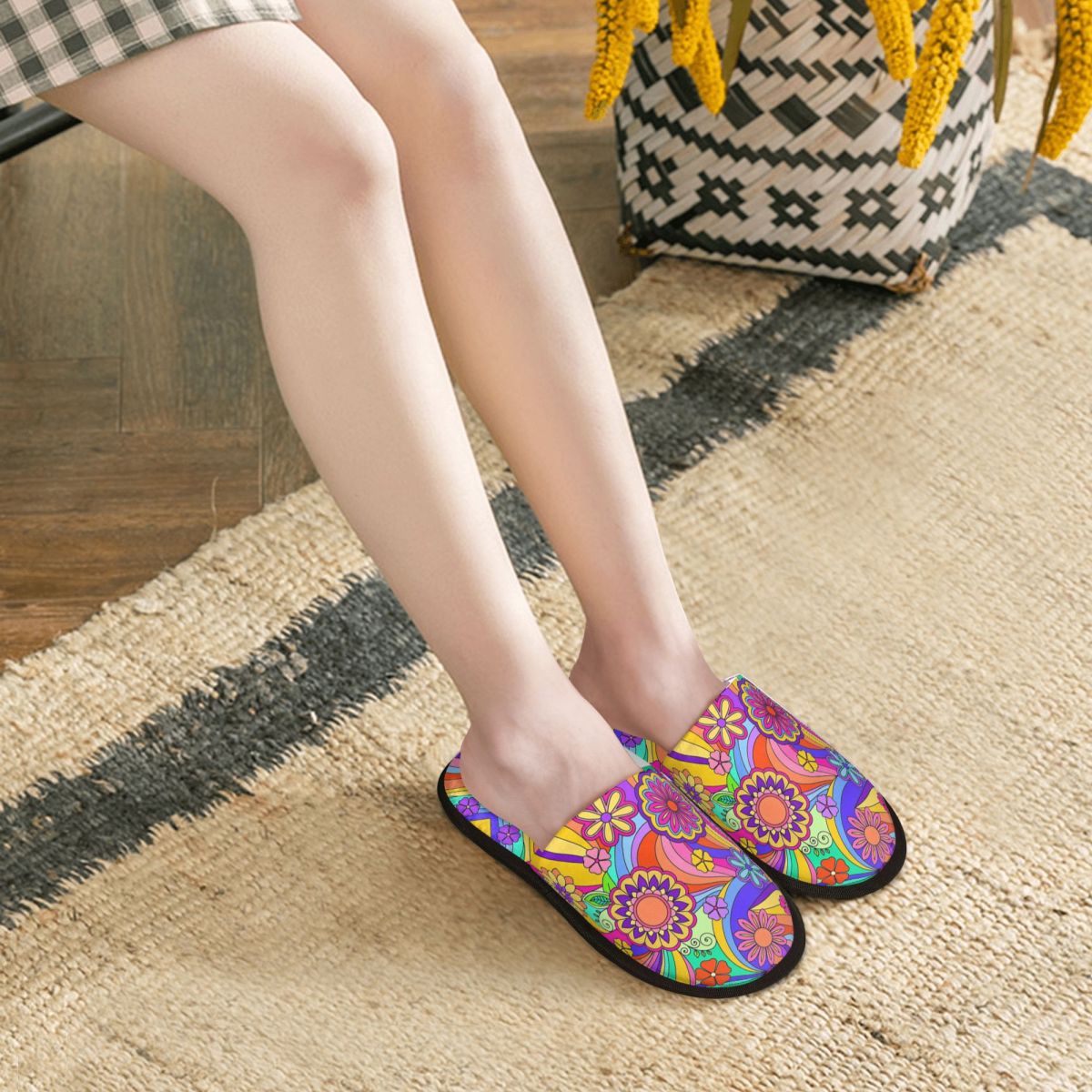 Мощные тапочки Groovy Psychede – обзор и цена Insole Memory Foam